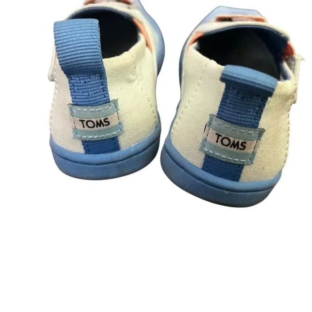 Toms Tiny Alpargata Toddler Shark Shoes Size 7